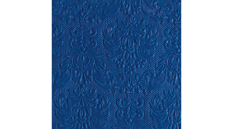AMB.12505500 Elegance Navy dombornyomott papírszalvéta 25x25cm,15db-os