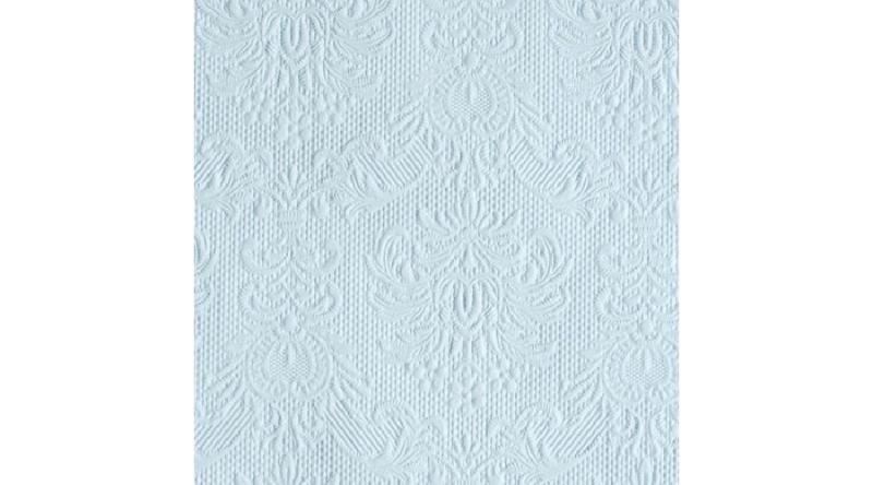 AMB.12505508 Elegance light blue dombornyomott papírszalvéta 25x25cm,15db-os