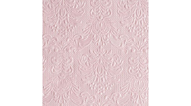 AMB.12505517 Elegance Pearl Pink dombornyomott papírszalvéta 25x25cm,15db-os