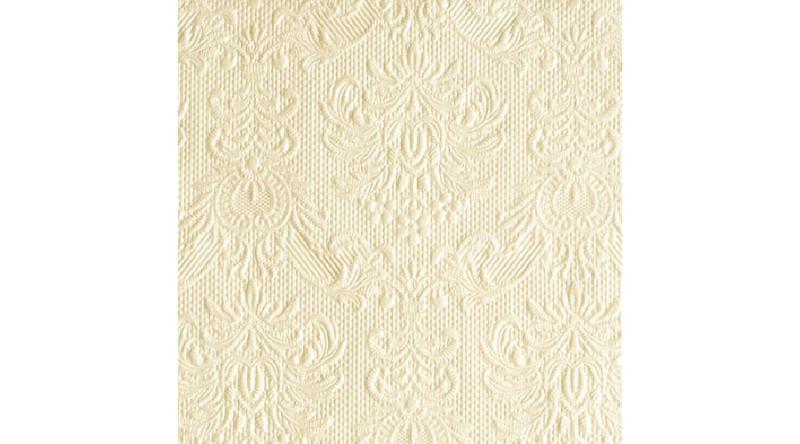 AMB.12506920 Elegance pearl cream dombornyomott papírszalvéta 25x25cm,15db-os