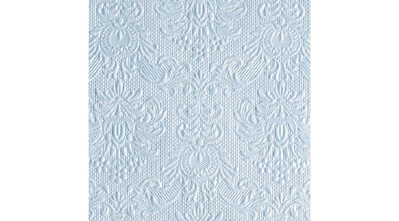 AMB.12506921 Elegance pearl blue dombornyomott papírszalvéta 25x25cm,15db-os