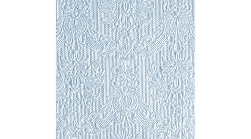 AMB.12506921 Elegance pearl blue dombornyomott papírszalvéta 25x25cm,15db-os