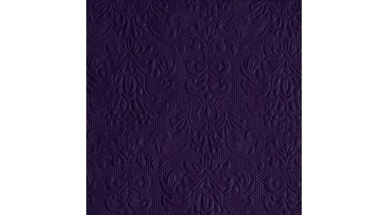 AMB.12507908 Elegance Violet dombornyomott papírszalvéta 25x25cm,15db-os