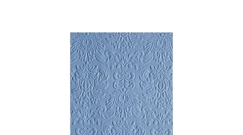 AMB.12511111 Elegance jeans blue dombornyomott papírszalvéta 25x25cm, 15db-os