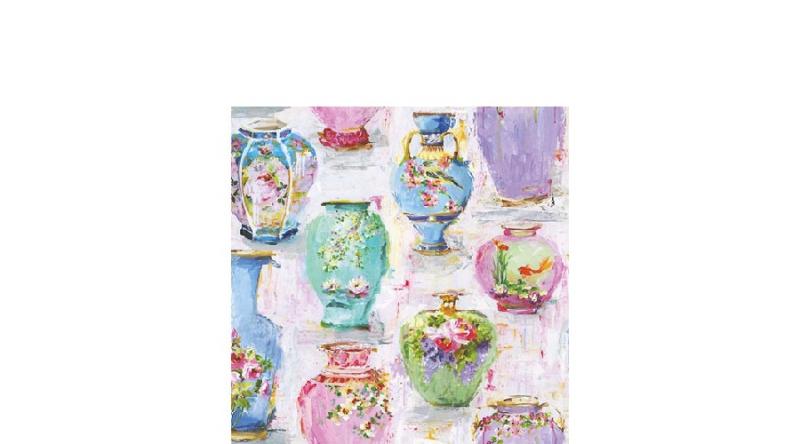 AMB.12513990 Vases papírszalvéta 25x25cm,20db-os