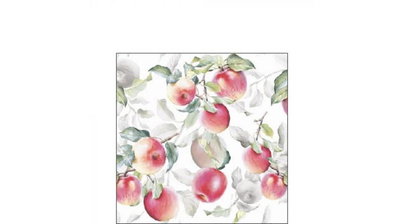 AMB.12515631 Fresh Apples White papírszalvéta 25x25cm, 20db-os