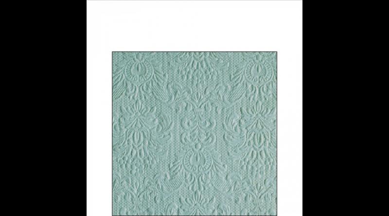 AMB.12518067 Elegance light sage  dombornyomott papírszalvéta 25x25cm,15db-os