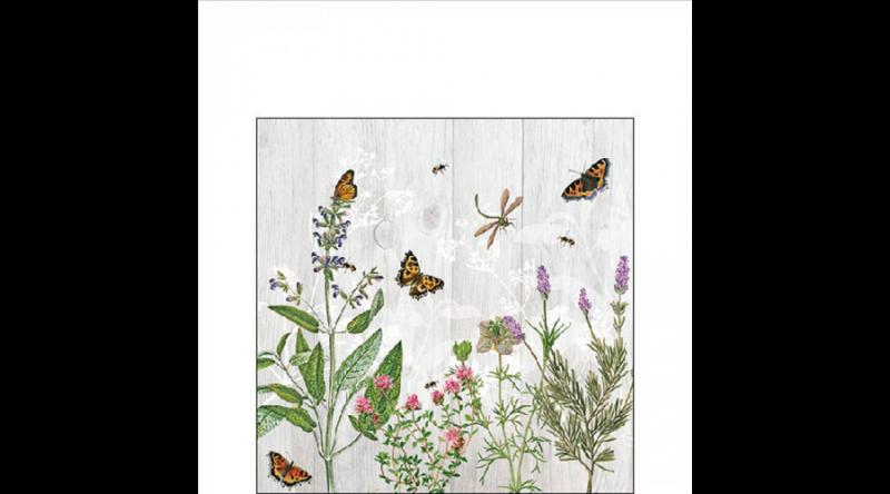 AMB.12519345 Herb Garden papírszalvéta 25x25cm,20db-os