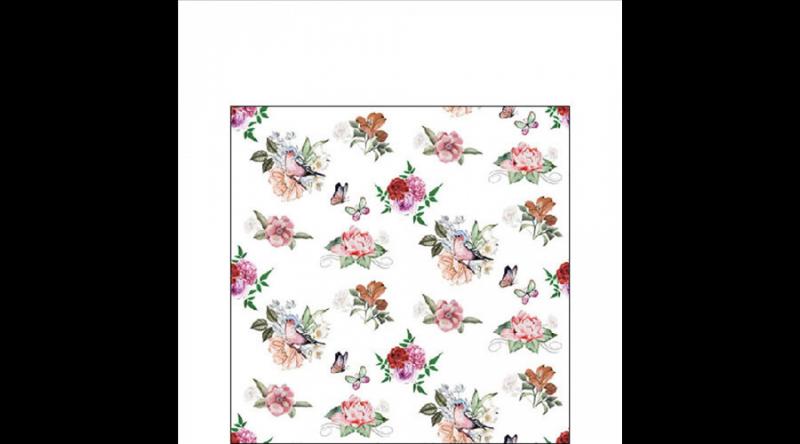 AMB.12519350 Charlotte white papírszalvéta 25x25cm,20db-os