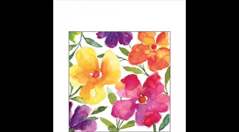 AMB.12519395 Happy bloomers papírszalvéta 25x25cm,20db-os