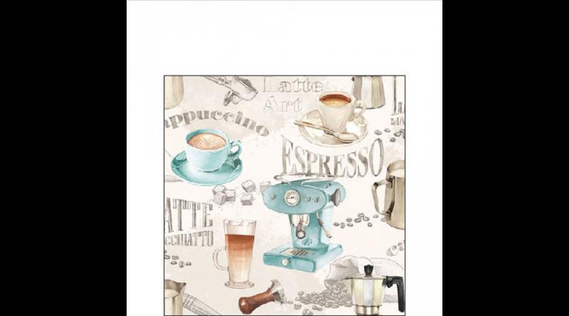 AMB.12519415 Barista cream papírszalvéta 25x25cm,20db-os