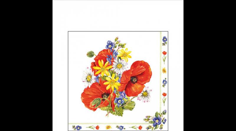 AMB.12519420 Field bouquet papírszalvéta 25x25cm,20db-os