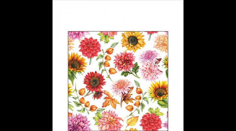 AMB.12519770 Autumn blooming papírszalvéta 25x25cm, 20db-os