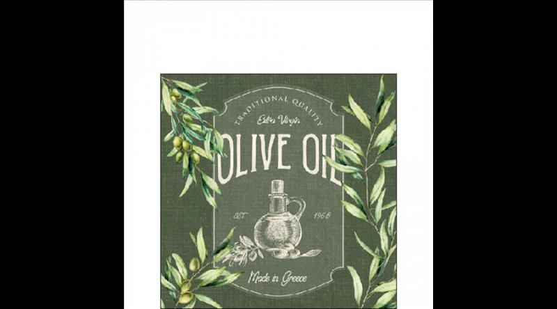 AMB.12519785 Olive oil papírszalvéta 25x25cm,20db-os