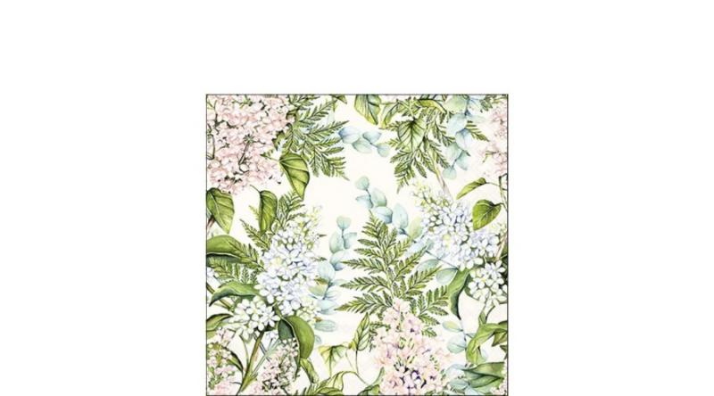 AMB.12520555 Soft lilacs cream papírszalvéta 25x25cm, 20db-os