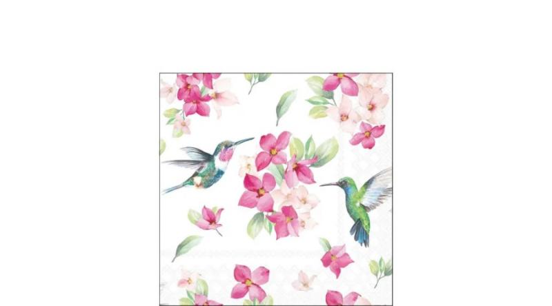 AMB.12520620 Diligent hummingbirds papírszalvéta 25x25cm, 20db-os