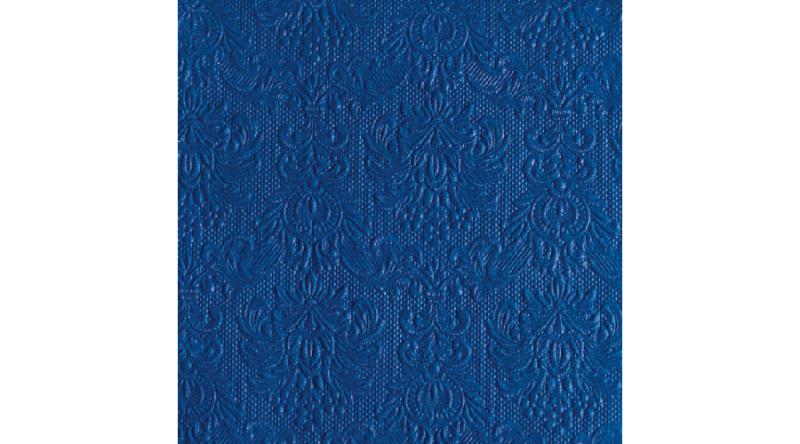 AMB.13305500 Elegance navy dombornyomott papírszalvéta 33x33cm,15db-os