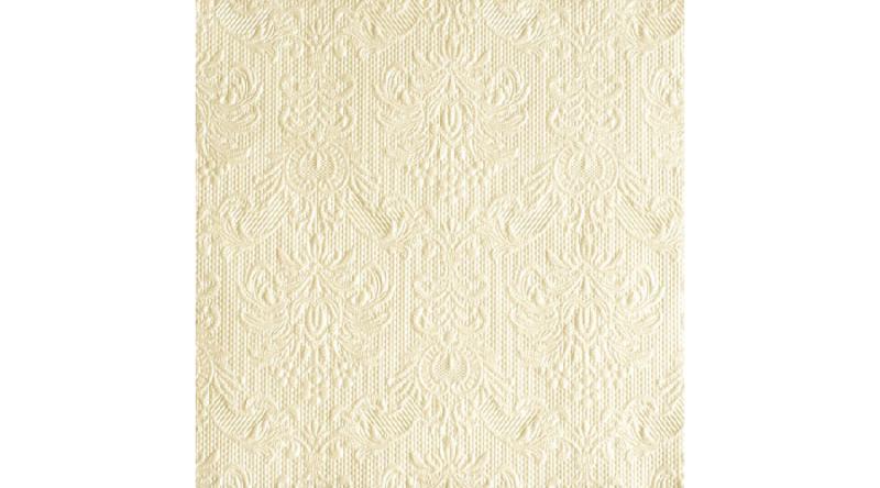 AMB.13306920 Elegance pearl cream dombornyomott papírszalvéta 33x33cm,15db-os