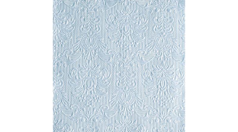 AMB.13306921 Elegance pearl blue dombornyomott papírszalvéta 33x33cm,15db-os