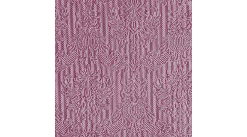 AMB.13307034 Elegance Pale Rose dombornyomott papírszalvéta 33x33cm,15db-os