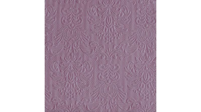 AMB.13307905 Elegance Pale lilac dombornyomott papírszalvéta 33x33cm,15db-os