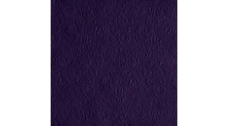 AMB.13307908 Elegance Violet dombornyomott papírszalvéta 33x33cm,15db-os