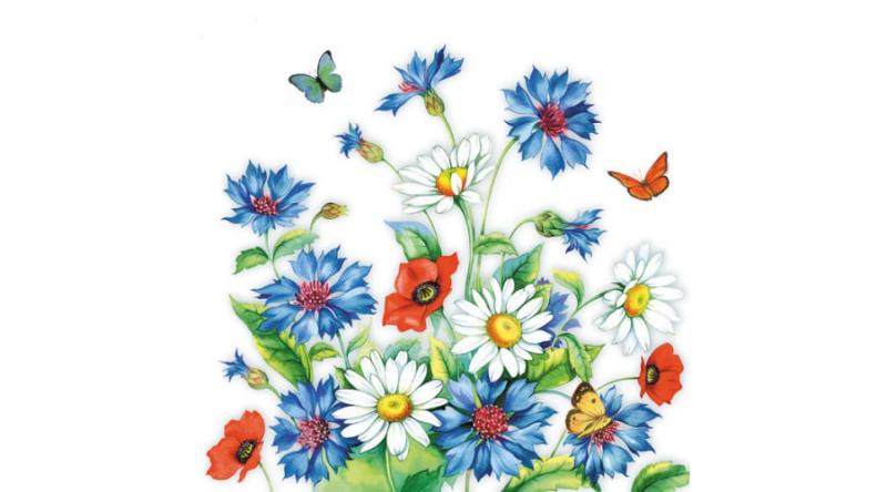 AMB.13309525 Cornflower papírszalvéta 33x33cm,20db-os