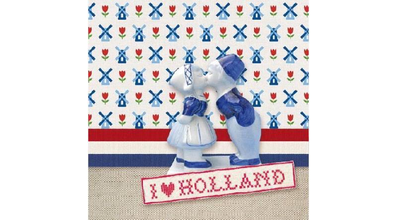 AMB.13310025 I love Holland papírszalvéta 33x33cm,20db-os