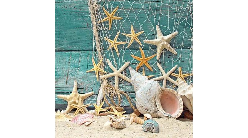 AMB.13310365 Starfish papírszalvéta 33x33cm, 20db-os
