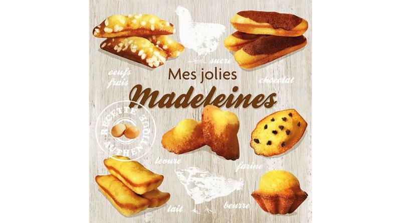 AMB.13311420 Madeleines papírszalvéta 33x33cm,20db-os