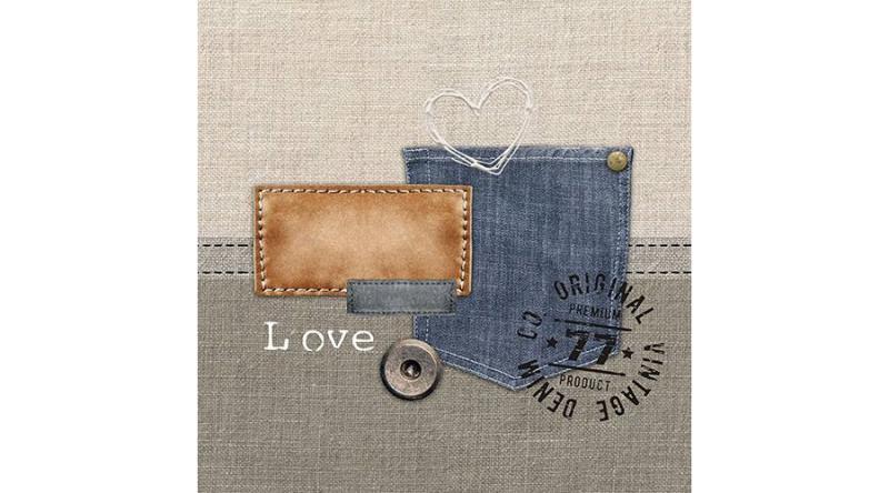 AMB.13311445 Original Denim papírszalvéta 33x33cm,20db-os