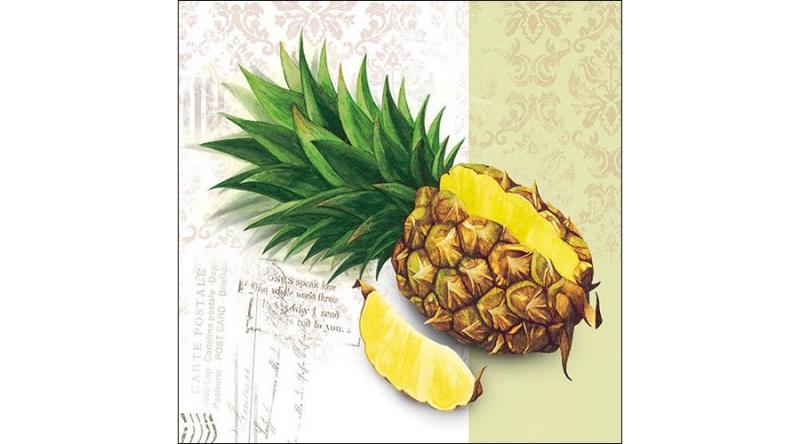 AMB.13311615 Pineapple papírszalvéta 33x33xcm, 20db-os