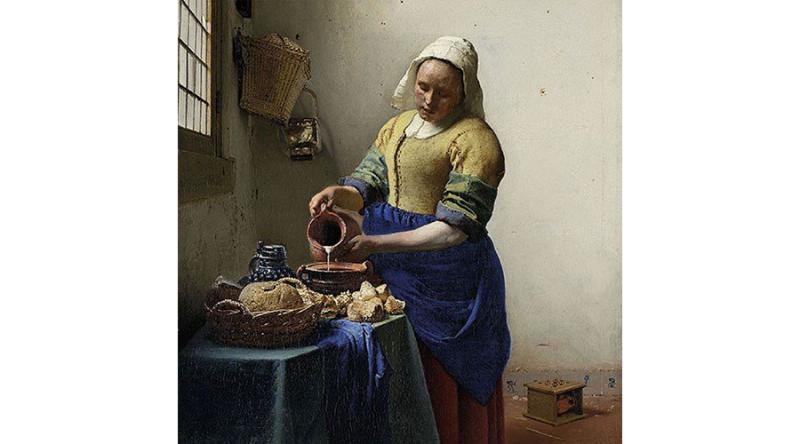 AMB.13312475 The Milkmaid papírszalvéta 33x33cm,20db-os, Vermeer