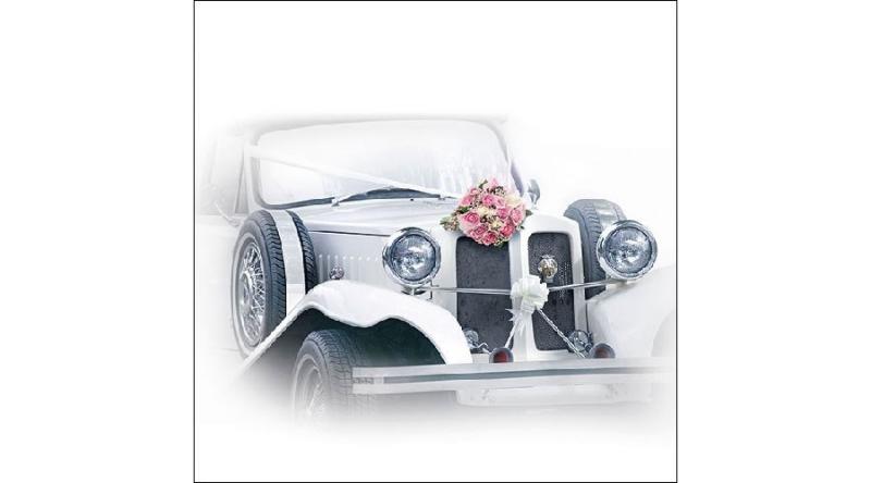 AMB.13312990 Wedding Car papírszalvéta 33x33cm,20db-os