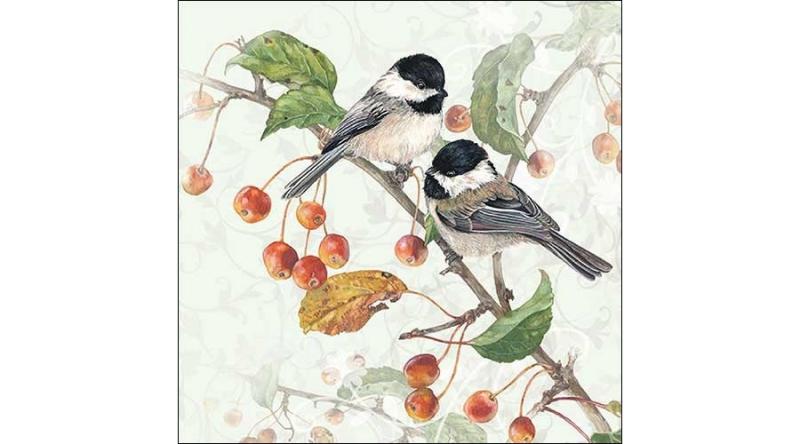 AMB.13313475 Chickadee papírszalvéta 33x33cm,20db-os