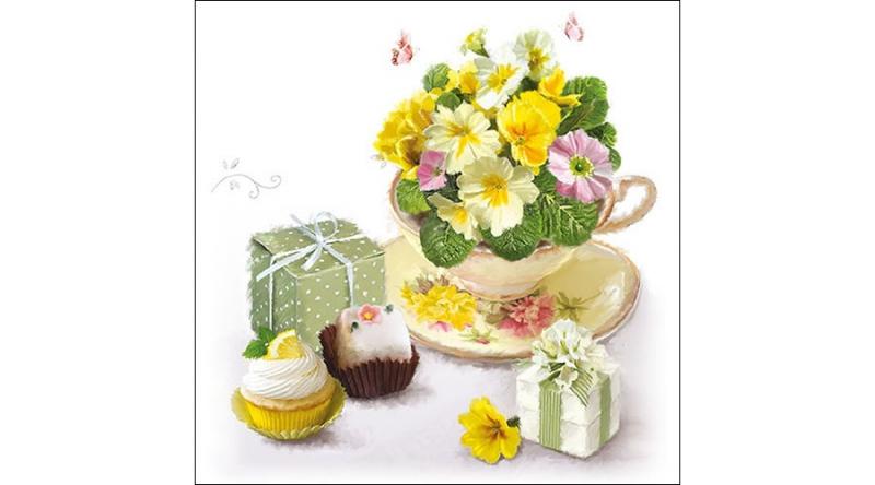 AMB.13314005 Tea Surprise papírszalvéta 33x33cm,20db-os