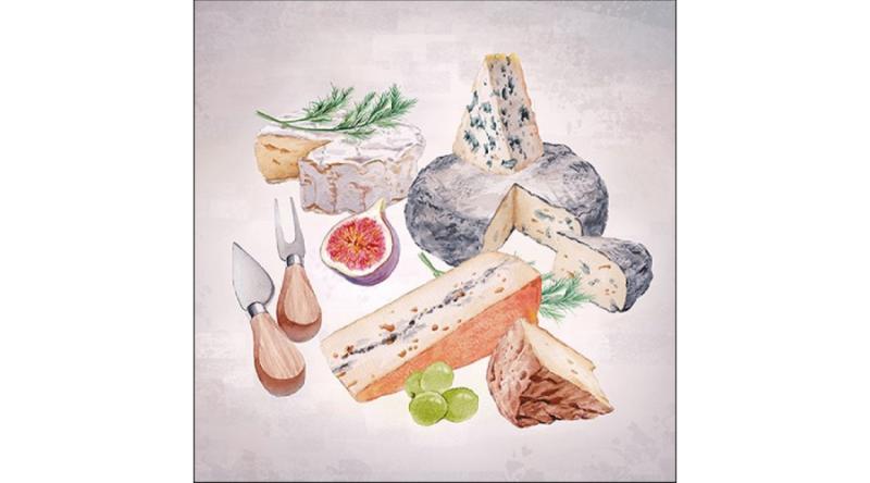 AMB.13316055 Fromages papírszalvéta 33x33cm,20db-os