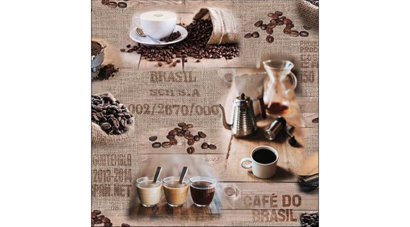 AMB.13316075 Brasil Coffee papírszalvéta 33x33cm,20db-os