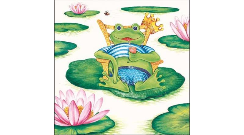 AMB.13316330 Holiday Frog papírszalvéta 33x33cm, 20db-os