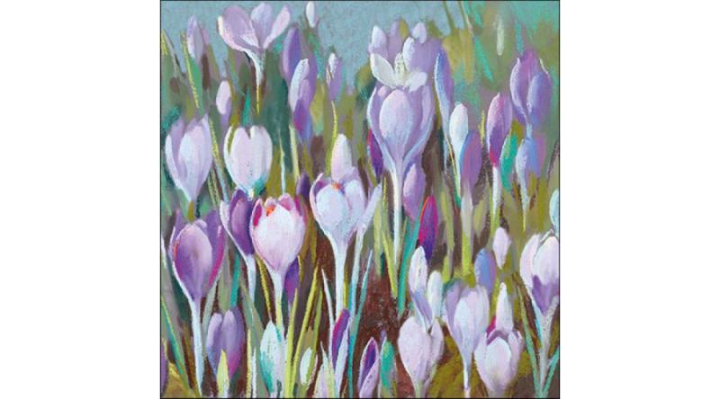 AMB.13317005 Crocus papírszalvéta 33x33cm, 20db-os