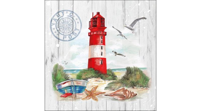 AMB.13317405 Lighthouse papírszalvéta 33x33cm, 20db-os