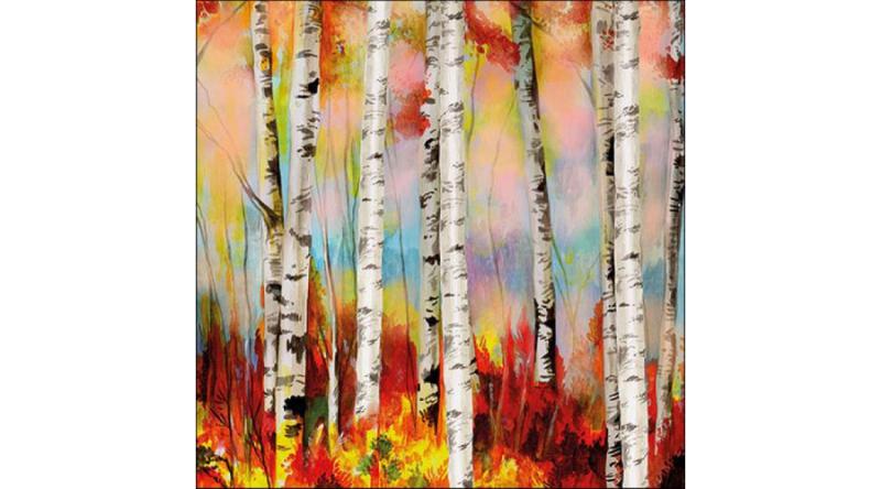 AMB.13317745 Birch forrest papírszalvéta 33x33cm, 20db-os