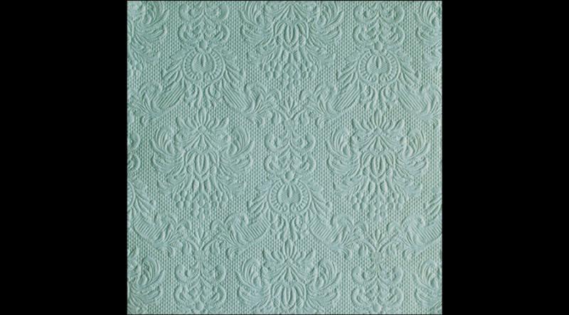 AMB.13318067 Elegance light sage  dombornyomott papírszalvéta 33x33cm,15db-os