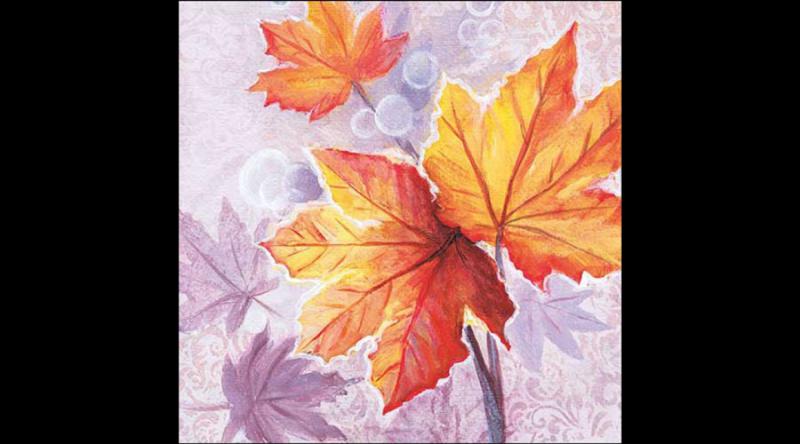 AMB.13318805 Maple leaves papírszalvéta 33x33cm, 20db-os