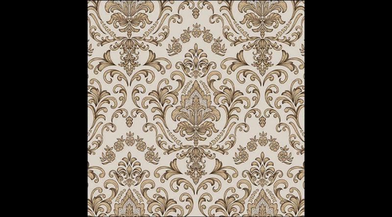 AMB.13319110 Baroque ornament cream papírszalvéta 33x33cm, 20db-os