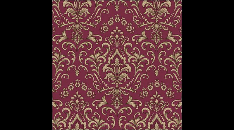 AMB.13319265 Baroque ornament bordeaux papírszalvéta 33x33cm, 20db-os