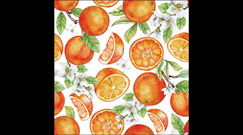 AMB.13319515 Juicy oranges papírszalvéta 33x33cm, 20db-os