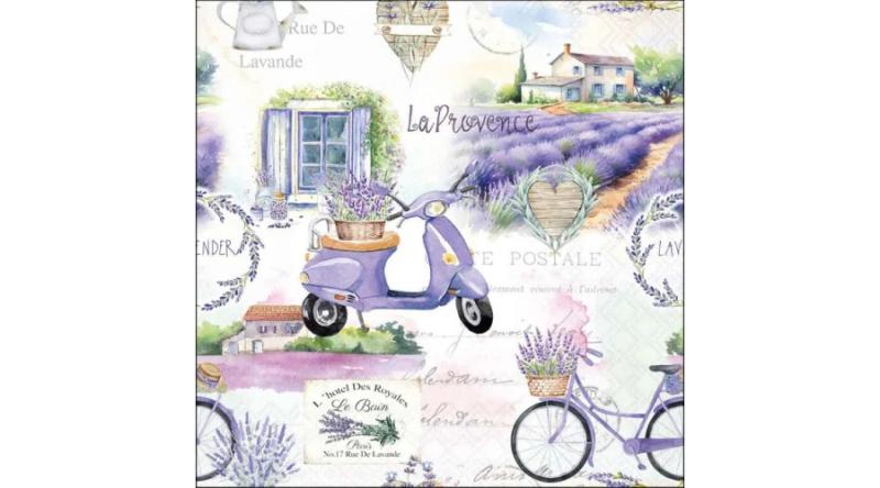 AMB.13320400 La Provence papírszalvéta 33x33cm, 20db-os