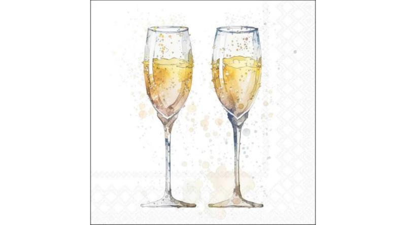 AMB.13320575 Tasty bubbles papírszalvéta 33x33cm, 20db-os