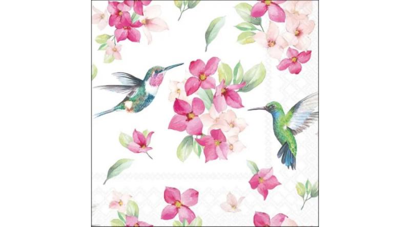 AMB.13320620 Diligent hummingbirds papírszalvéta 33x33cm, 20db-os